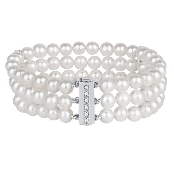 KG-980 Multi-Strand Cuff w/ Diamond Bar