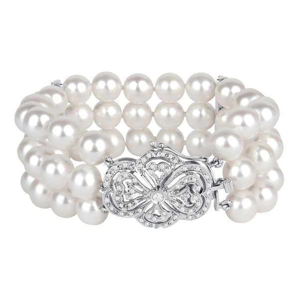 KG-1408 Multi-Strand Cuff w/ Diamond Starburst