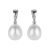 EARRINGS-51 Classic White Gold Dangle