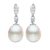 E-88	 White Gold Iris Drop