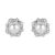 GR0092 Diamond Flower Halo Stud