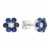 Earrings 14KW/1.7G Sapphire & Diamond