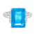 Ring 14KW/3.9G Sky Blue Topaz